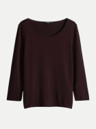 someday Basicshirt aus Viskosemix Kirosa 40047-mahogany bei Robert Ley