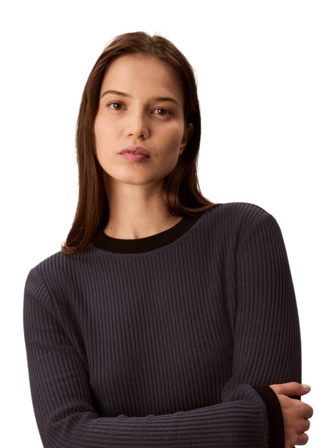 Calvin Klein Jeans Langarmshirt LS WAFFLE bei Robert Ley