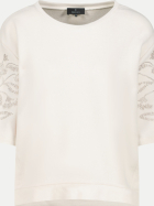 Monari Sweatshirt mit Perlenschmuck 124-champagne beige bei Robert Ley