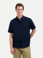 NO EXCESS Kurzarm-Hemd mit Leinen-Mix 078-Night bei Robert Ley