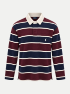 Polo Ralph Lauren Rugbyshirt mit Streifenmuster harvard wine multi bei Robert Ley