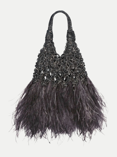 Hibourama Schmuckbeutel Vannifique Mini Plumes mit Kristallbesatz bei Robert Ley