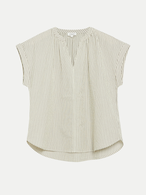 s.Oliver RED LABEL Geraffte Seersucker-Bluse bei Robert Ley