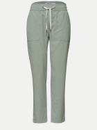 Street One Slim Leg Melange Hose Bonny 17741-mint leaf bei Robert Ley