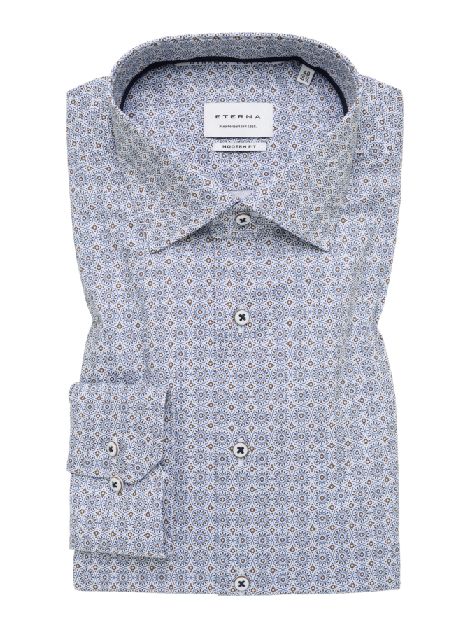 Eterna Modern-Fit Hemd mit Muster bei Robert Ley