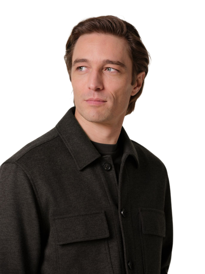 PROFUOMO Relaxed-Fit Knitted Overshirt bei Robert Ley
