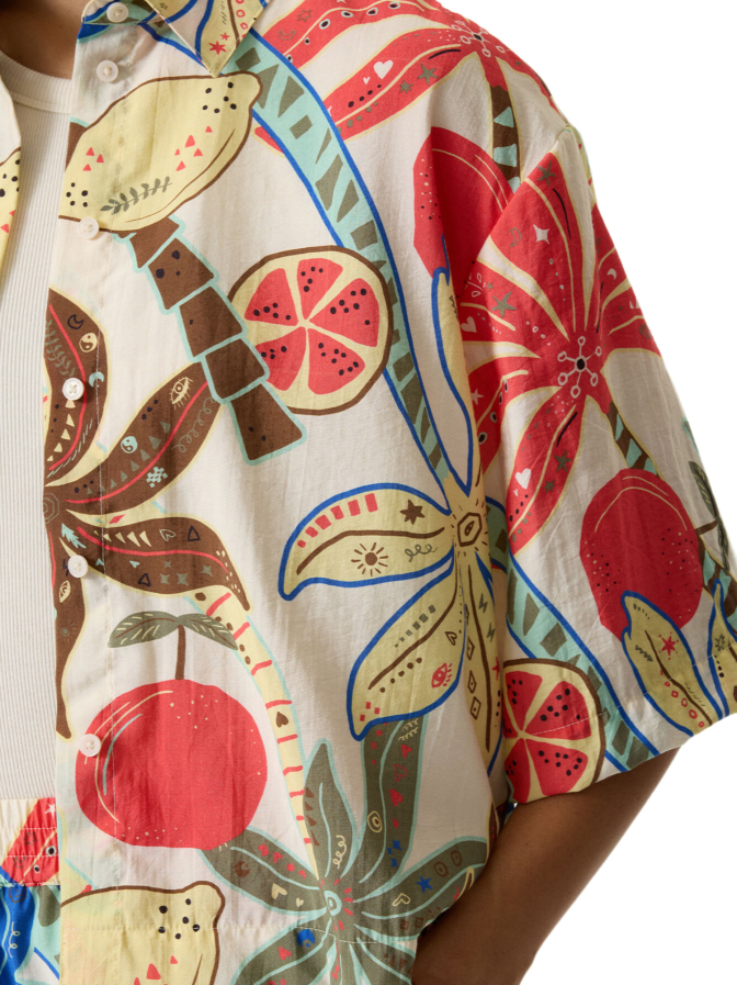 Garcia Bluse mit Allover-Print bei Robert Ley