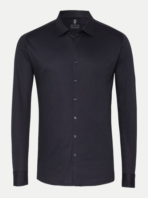 Desoto Slim-Fit Hemd mit Print bei Robert Ley