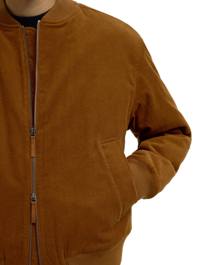 SELECTED HOMME Cordjacke mit 2-Wege-Reißverschluss bei Robert Ley