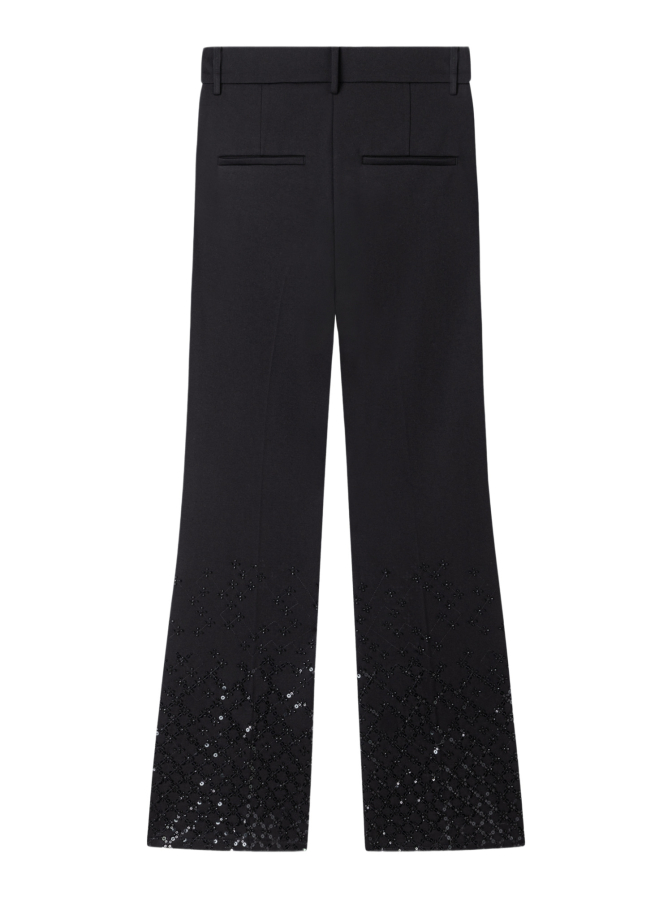 Cambio Hose Francoise Cropped mit Pailletten-Applikation bei Robert Ley