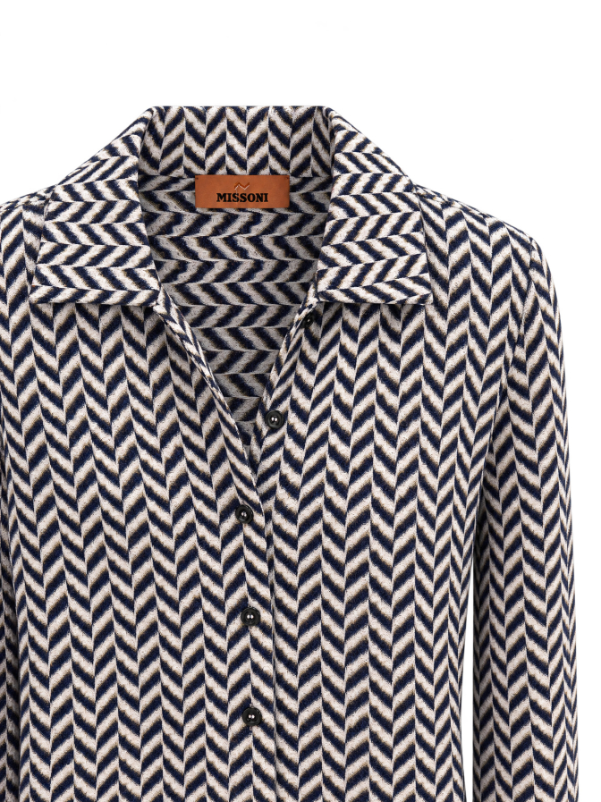 MISSONI Chevron-Blusenshirt mit Zig-Zag-Muster bei Robert Ley