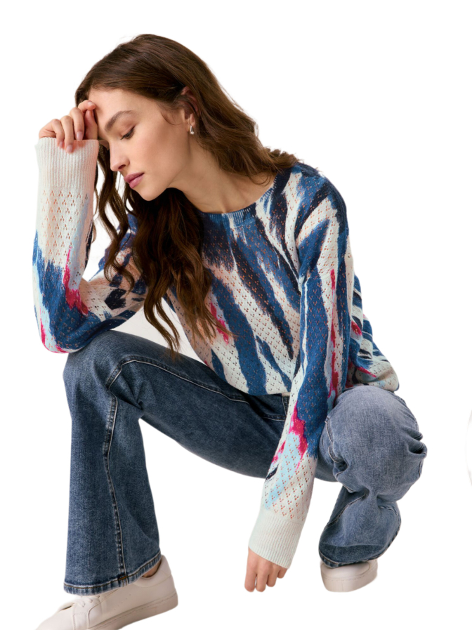 Taifun Pullover mit Ajourmuster bei Robert Ley