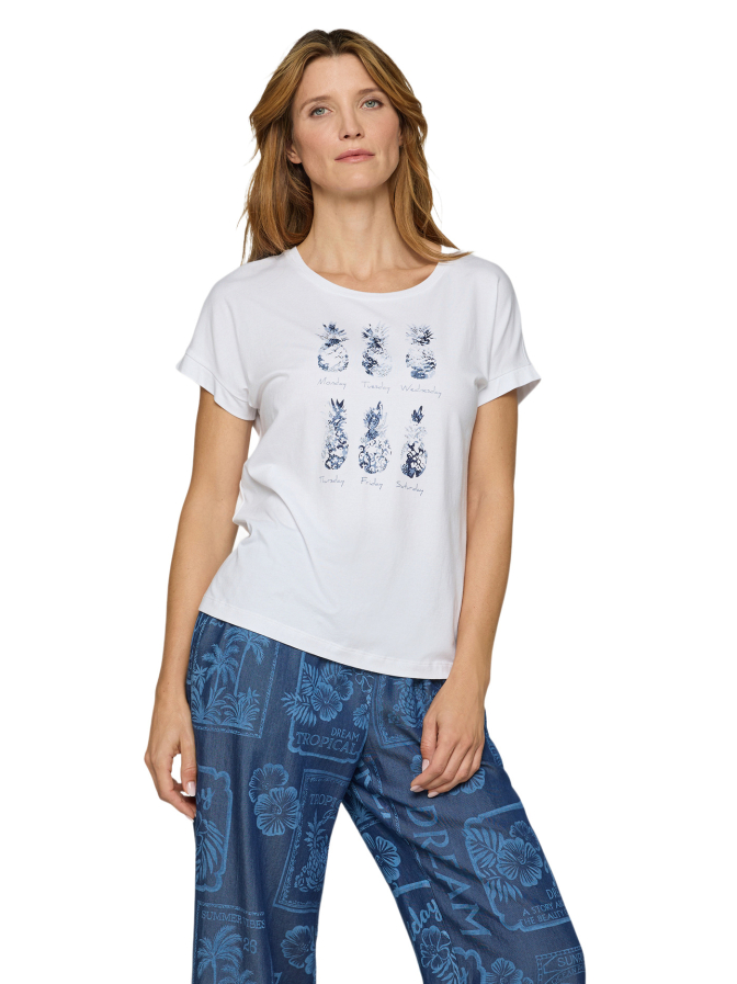 Rabe Moden T-Shirt mit Ananas-Print bei Robert Ley