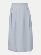 s.Oliver BLACK LABEL Midi-Rock aus Leinen-Mix 5018-BLUE bei Robert Ley