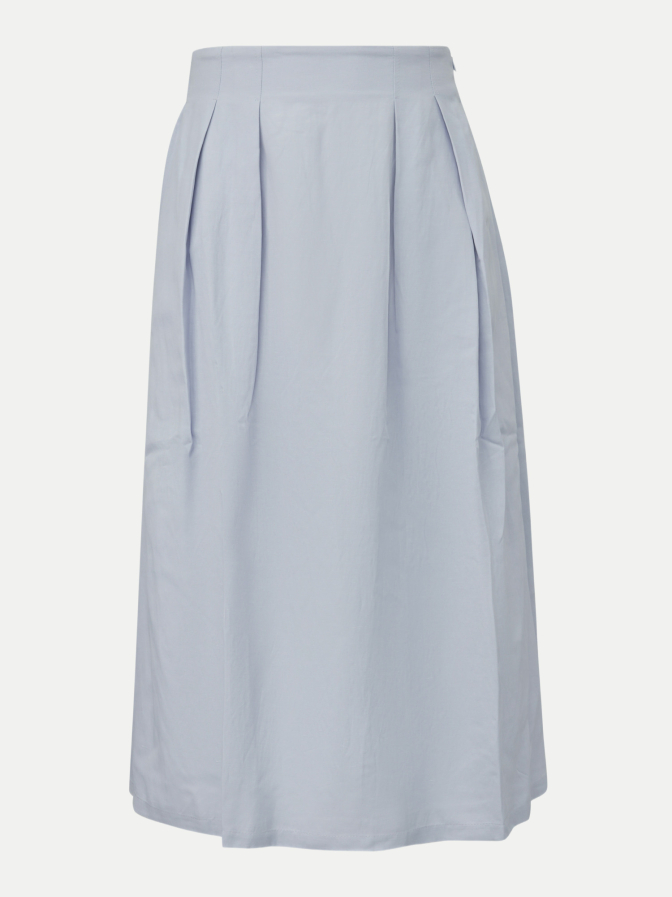 s.Oliver BLACK LABEL Midi-Rock aus Leinen-Mix bei Robert Ley