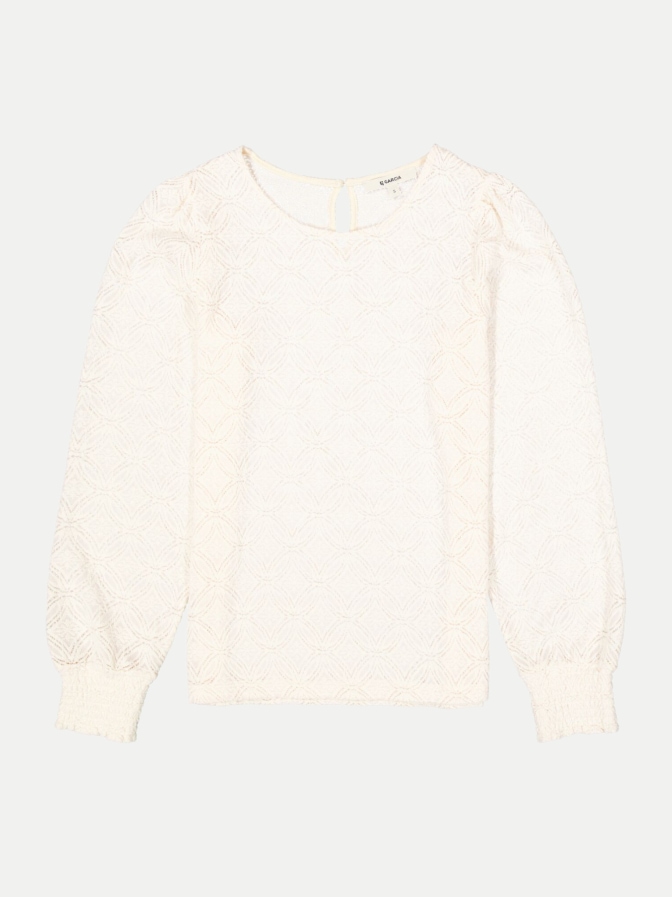 Garcia Langarmshirt mit Jacquardstruktur bei Robert Ley