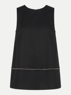 Peserico Top aus Baumwollsatin 305 black bei Robert Ley