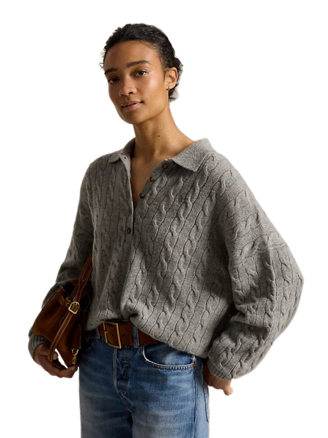 Polo Ralph Lauren Strickpullover mit Zopfmuster bei Robert Ley
