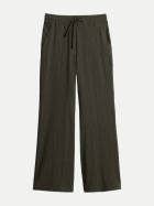 Opus City Pants Mileni Sun in Crinkle Optik 30030-deep green bei Robert Ley