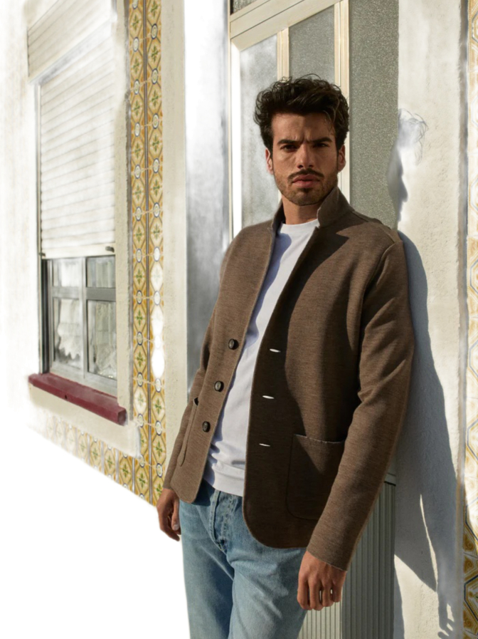 3RD MAY Wendbarer Strickblazer aus Merino bei Robert Ley
