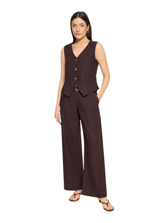 Cartoon Loose-Fit Leinenhose bei Robert Ley