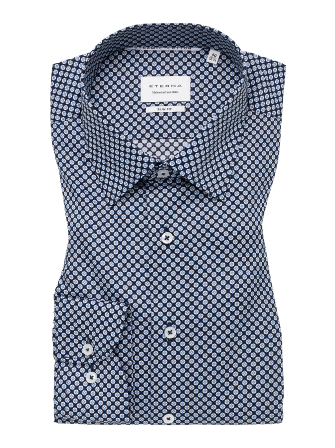 Eterna Slim-Fit Hemd mit Muster bei Robert Ley