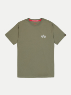 Alpha Industries T-Shirt mit Back-Signature 01sagegreen-01sagegreen bei Robert Ley