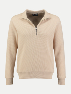Key Largo Herrenpullover mit Troyer 1019-pale beige bei Robert Ley