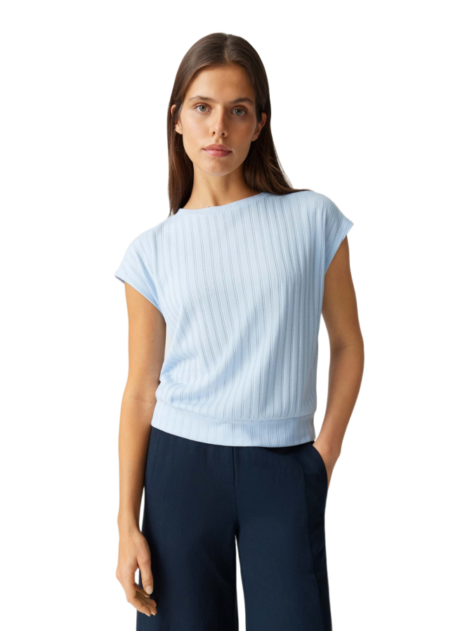 Opus Jerseyshirt Sapino mit Rippenstruktur bei Robert Ley
