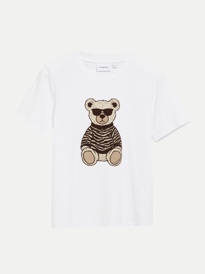 Comma T-Shirt mit Artwork bei Robert Ley