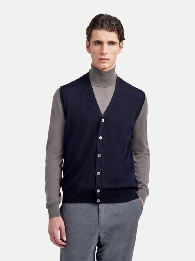 Filippo De Laurentiis Weste aus Merino-Wolle bei Robert Ley