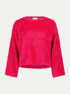 Cartoon Kunstfell-Pullover 4616-Red Bud bei Robert Ley