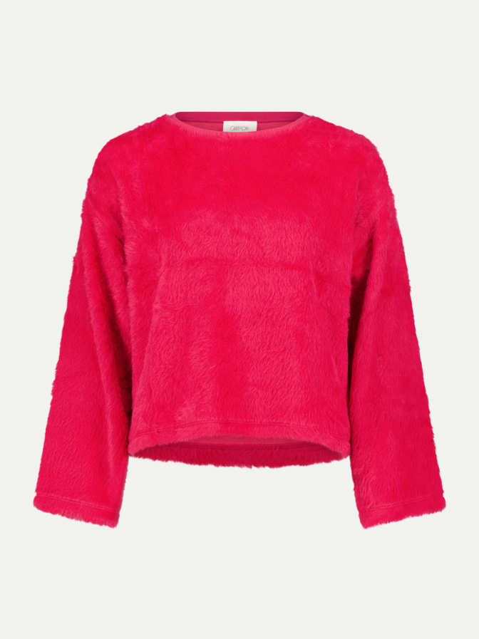 Cartoon Kunstfell-Pullover bei Robert Ley