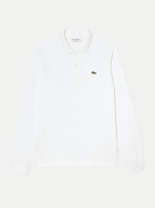Lacoste Langarm Poloshirt 001-white bei Robert Ley