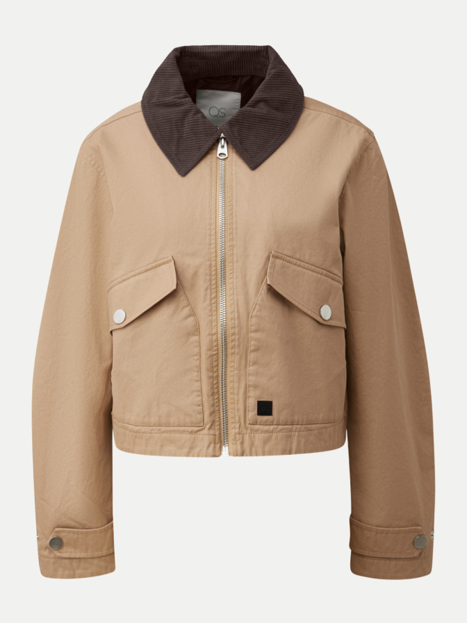 Q/S designed by Blouson mit Cord-Kragen bei Robert Ley