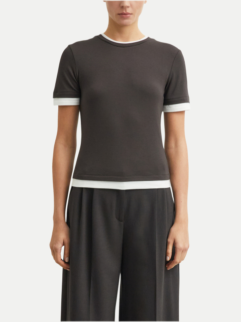 Comma T-Shirt mit Rundhalsausschnitt bei Robert Ley