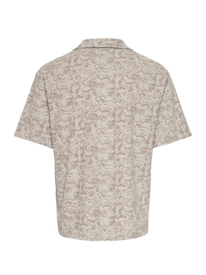 Only & Sons Frotteehemd mit Alloverprint bei Robert Ley