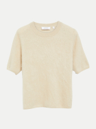 Comma Kurzarm Strickpullover 8148-BROWN bei Robert Ley