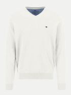 Fynch-Hatton V-Neck, Superfine 824-new offwhite bei Robert Ley