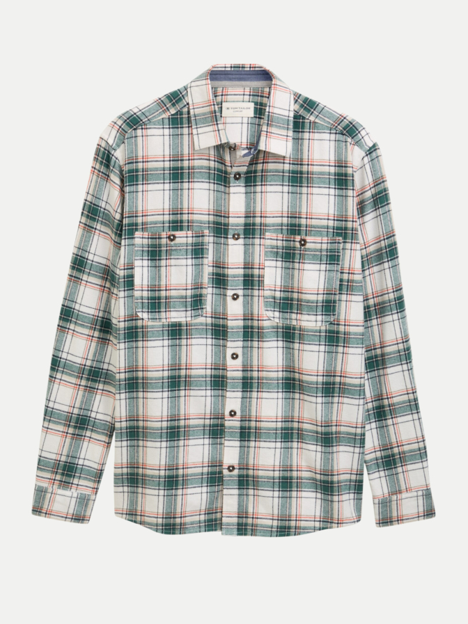 Tom Tailor Casual Comfort-Fit Flanell-Hemd mit Karomuster bei Robert Ley