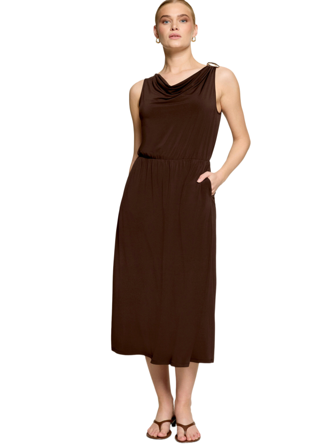 Zero Midikleid mit Wasserfallausschnitt bei Robert Ley