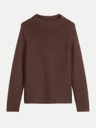 Marc O'Polo Pullover aus Bio-Baumwolle 1508-Shaded Brown Melange bei Robert Ley