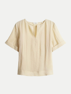 Opus Boxy Shirtbluse Filkara 50010-honey butter bei Robert Ley
