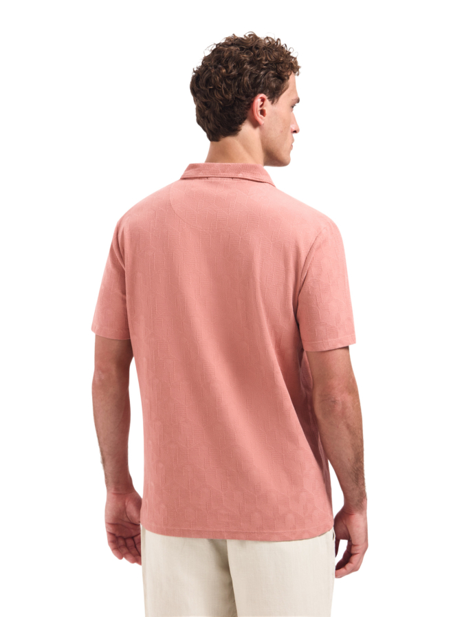 No Excess Polohemd mit Jacquard-Print bei Robert Ley