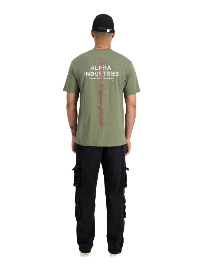 Alpha Industries T-Shirt mit Back-Signature bei Robert Ley