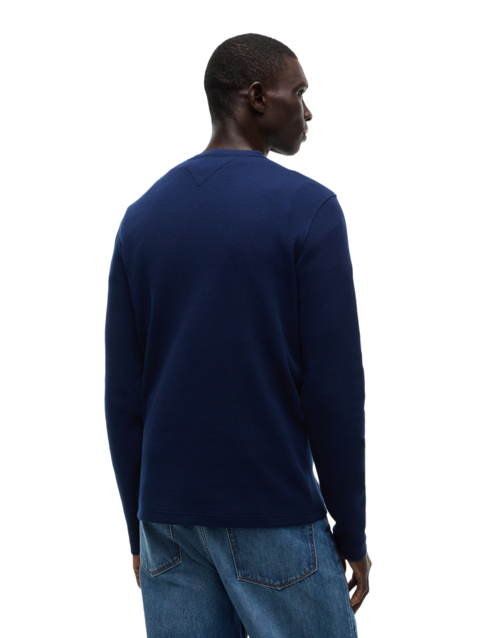 Tommy Hilfiger Sweatshirt mit Henley-Kragen bei Robert Ley