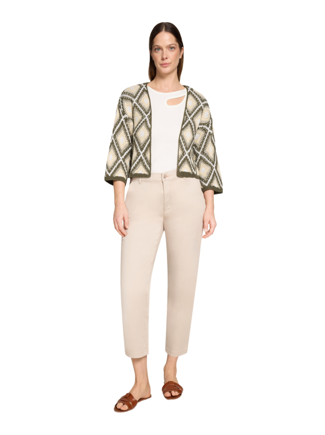 Cartoon Strickjacke mit Karo-Muster bei Robert Ley