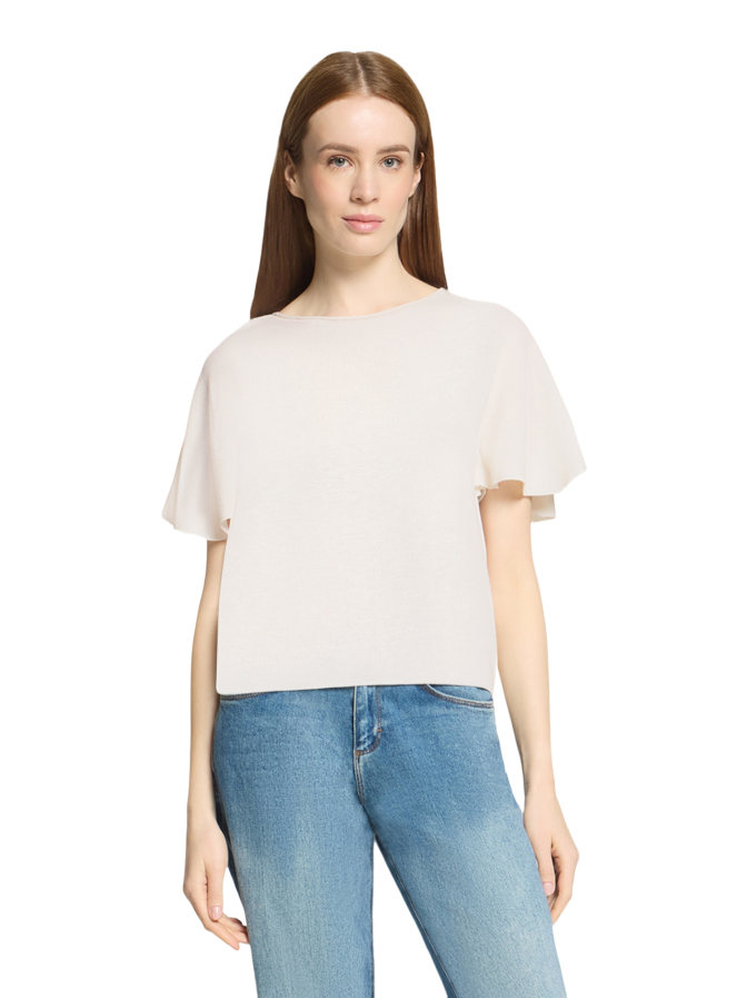 Cartoon T-Shirt mit Rüschenärmel bei Robert Ley