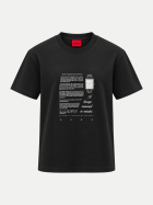HUGO T-Shirt Devro mit Aufdruck 001-Black bei Robert Ley