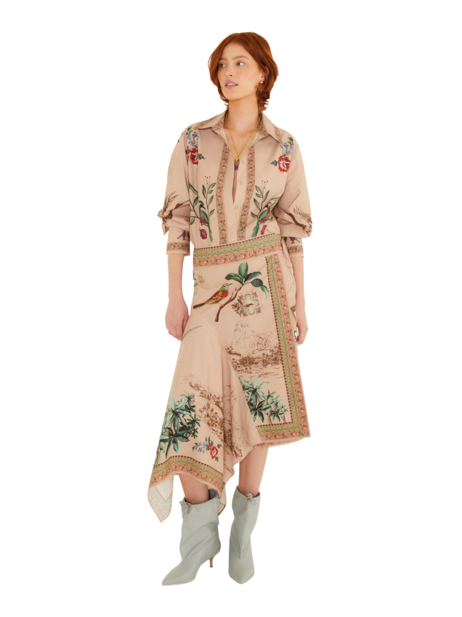 Farm Rio Bluse mit romantischen Allover-Print bei Robert Ley